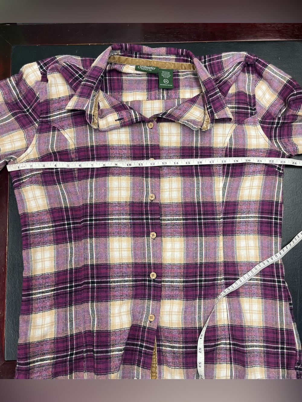 Stillwater Supply Co 2X  flannel 23” p2p - Picture 6 of 7
